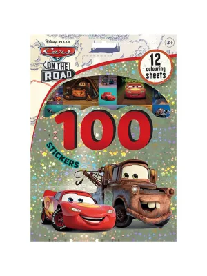 100 Stickers With Coloring Sheets Cars