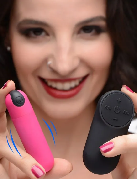 Bang! Vibrating Bullet w/ Remote Control - Pink