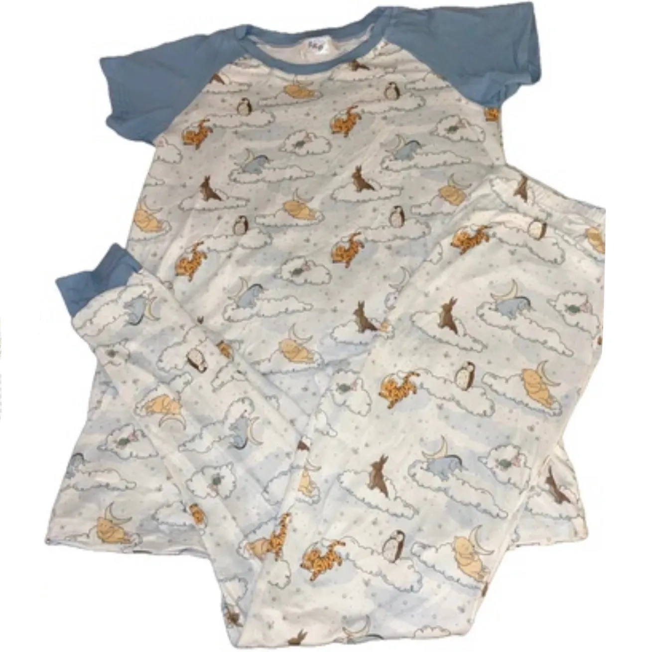 Blue Good Night Bear Pajamas Pants
