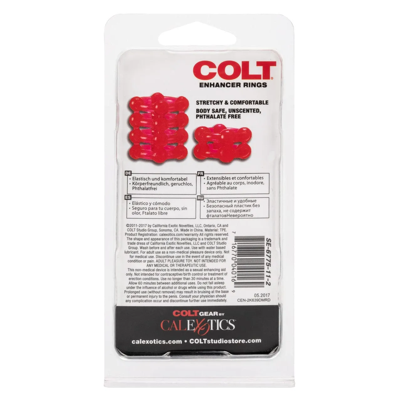 California Exotics - COLT Enhancer Cock Rings (Red)