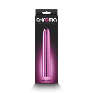 Chroma Rechargeable Vibe 7 in. Pink
