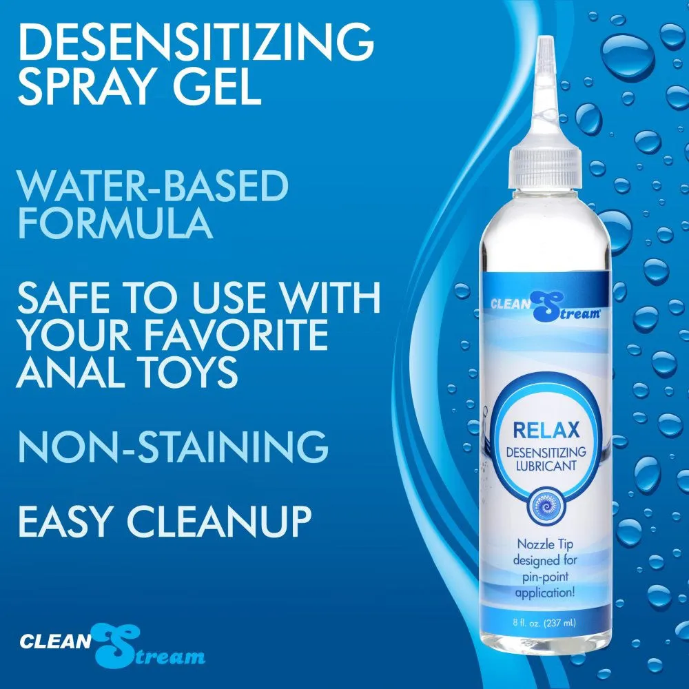 CleanStream Relax Desensitising Lubricant Nozzle Tip 237ml Anal Sex Lube
