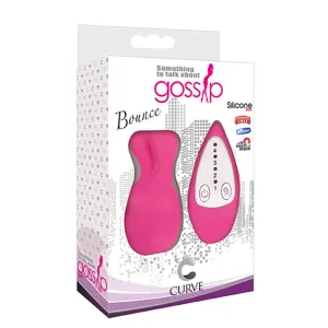 Curve Toys Gossip Bounce Remote-Controlled Waterproof Silicone Vibrator Magenta
