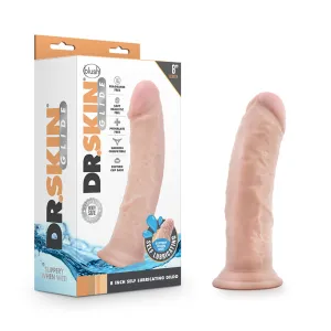 Dr. Skin Glide Realistic 8 in. Self-Lubricating Dildo Beige