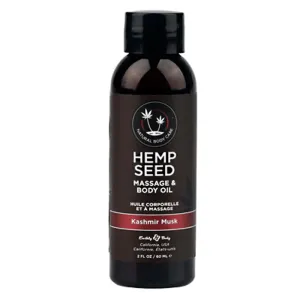 Earthly Body Hemp Seed Massage Oil Kashmir Musk