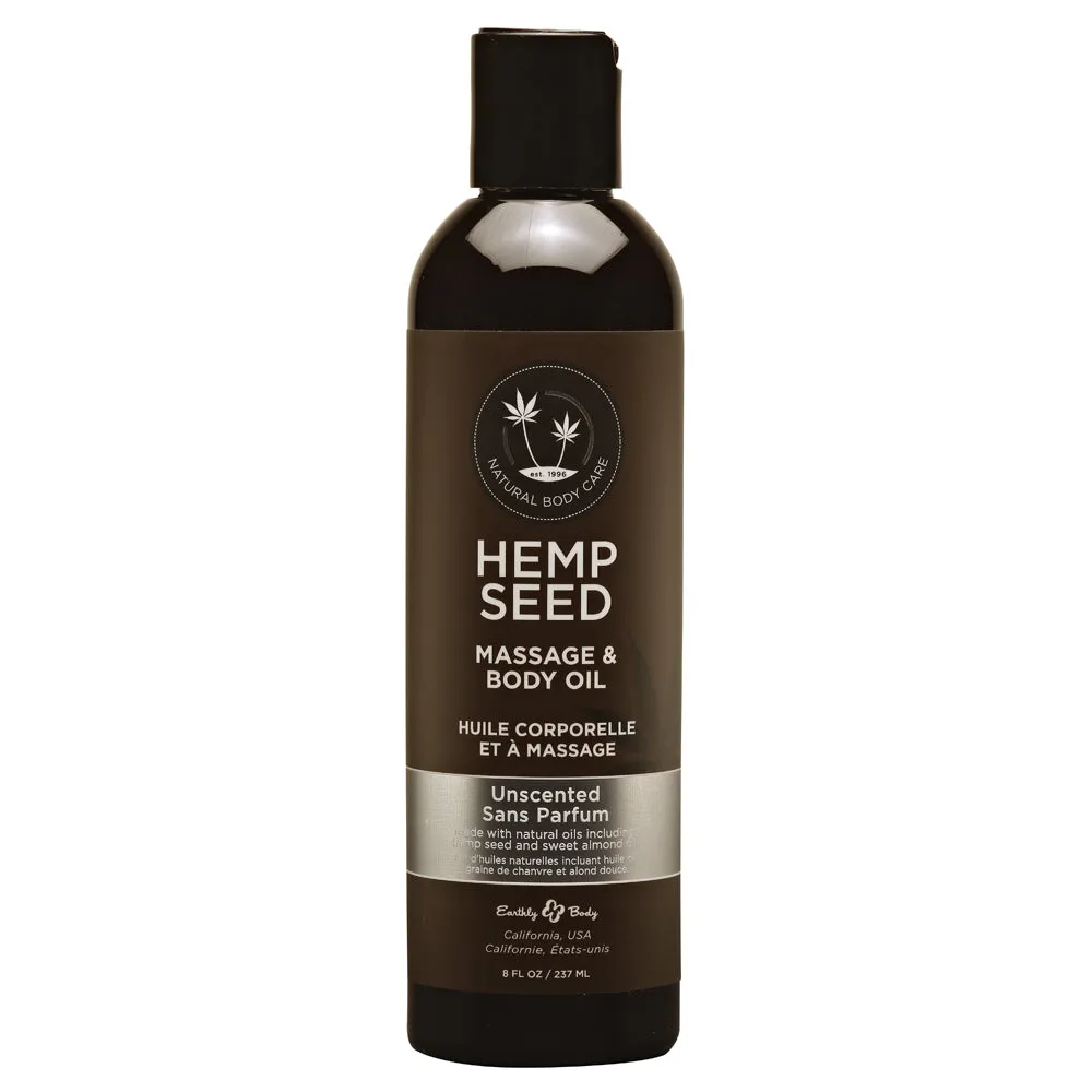 Earthly Body Massage & Body Oil - 8 oz Unscented