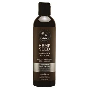 Earthly Body Massage & Body Oil - 8 oz Unscented