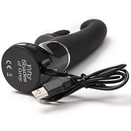 FIFTY SHADES OF GREY GREEDY GIRL G-SPOT RECHARGEABLE RABBIT VIBRATOR