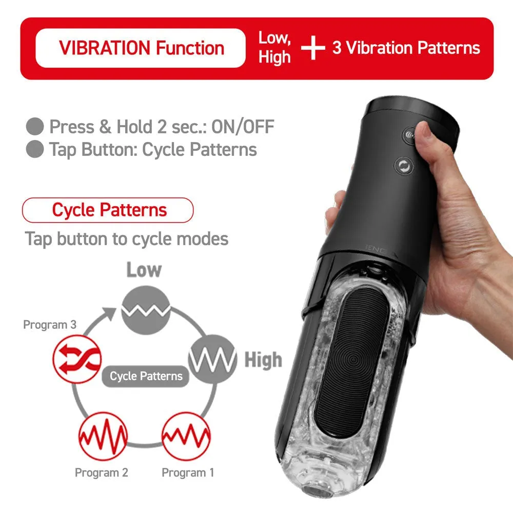 Flip 0 Zero Electronic Vibrotation EVR AUTO Vibrating Male Masturbator Sex Toy