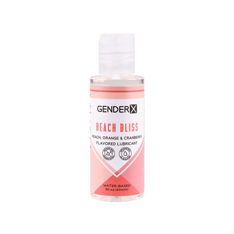 Gender X Beach Bliss Peach. Orange & Cranberry Flavored Water-Based Lubricant 2 oz.