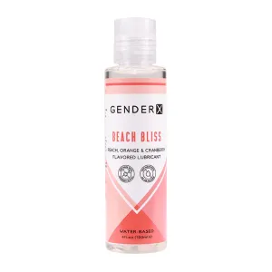 Gender X Beach Bliss Peach. Orange & Cranberry Flavored Water-Based Lubricant 4 oz.