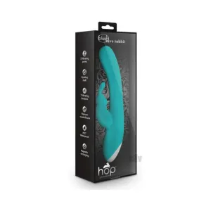 Hop - Rave Rabbit Plus Dual Stimulator - Aquamarine