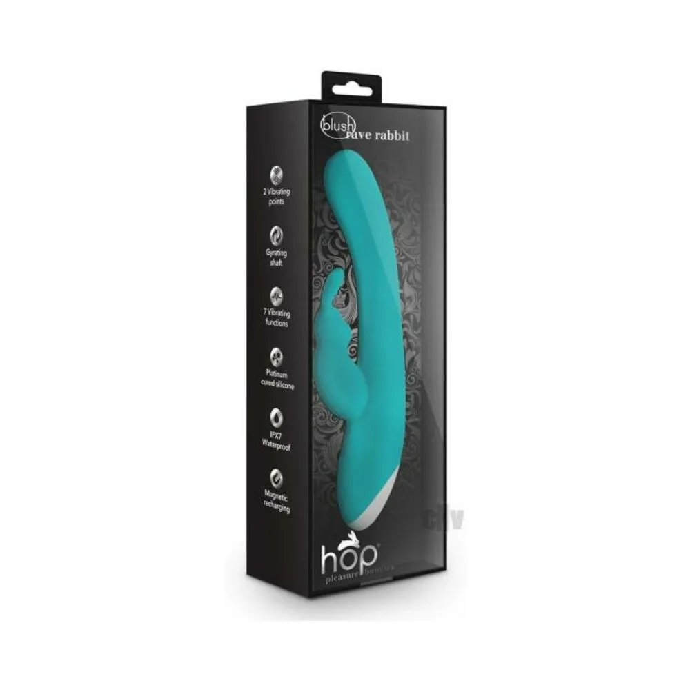 Hop - Rave Rabbit Plus Dual Stimulator - Aquamarine