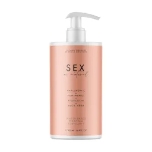 Lubrifiant pe bază de apă BIJOUX SEX Au Naturel. cu acid hialuronic și aloe vera. fără parfum. 500 ml