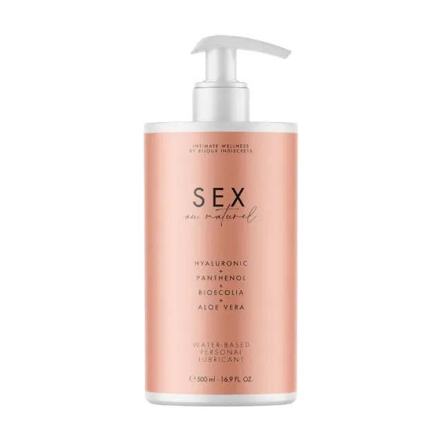 Lubrifiant pe bază de apă BIJOUX SEX Au Naturel. cu acid hialuronic și aloe vera. fără parfum. 500 ml