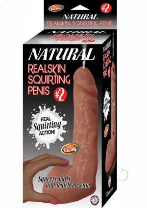 Natural Realskin Squirting Penis #2 Brn