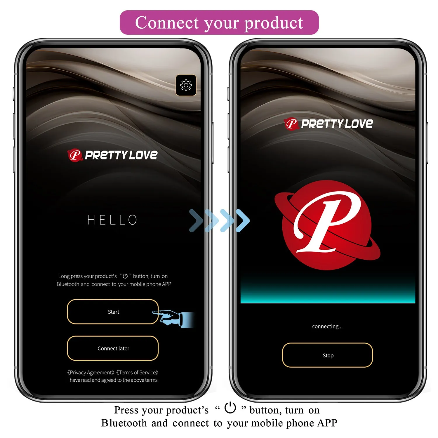 Pretty Love August App Control Couples Vibrator Rechargeable