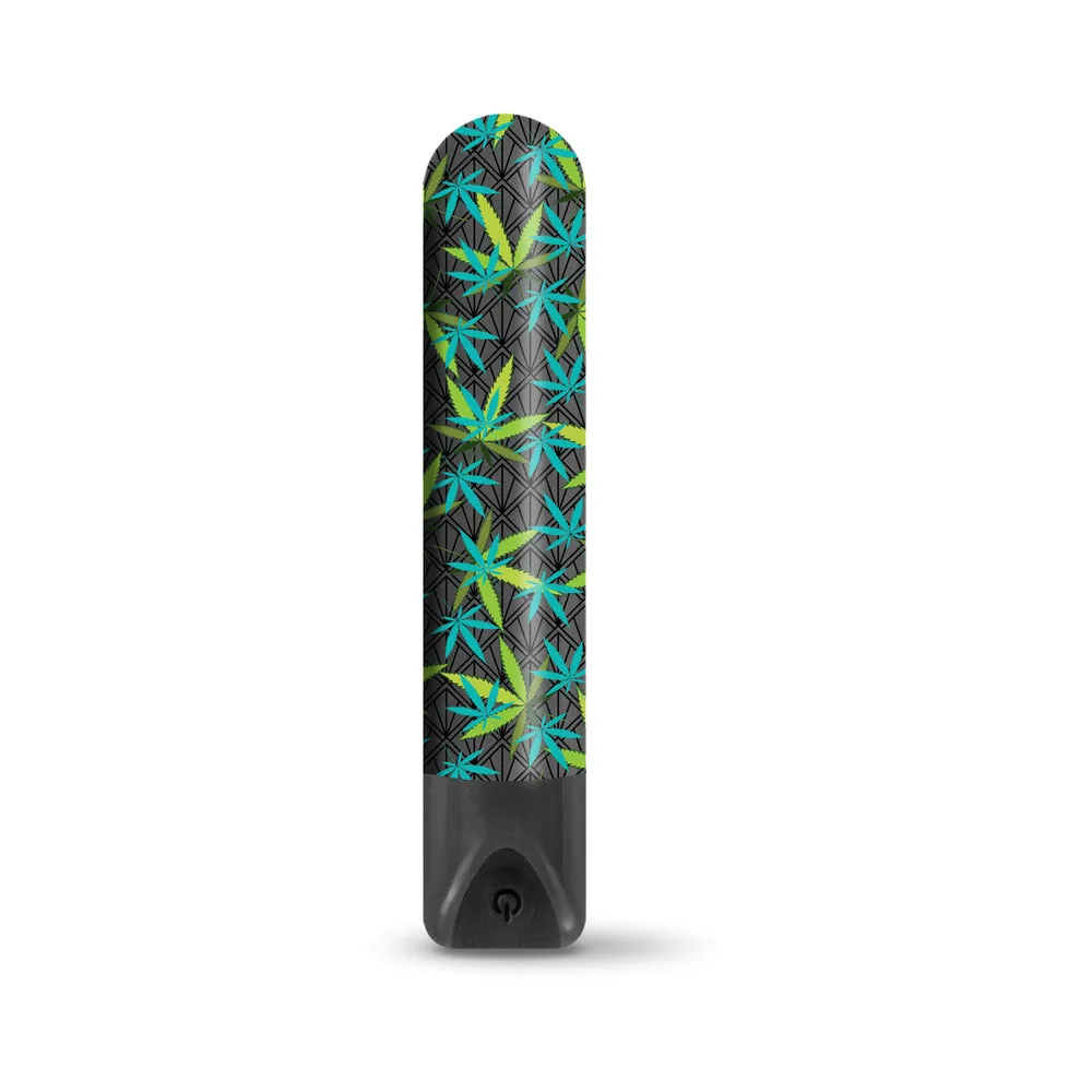 Prints Charming Buzzed Rechargeable 3.5 Bullet - Canna Queen - Black