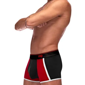 Retro Sport Panel Short - Large - Black/ Red