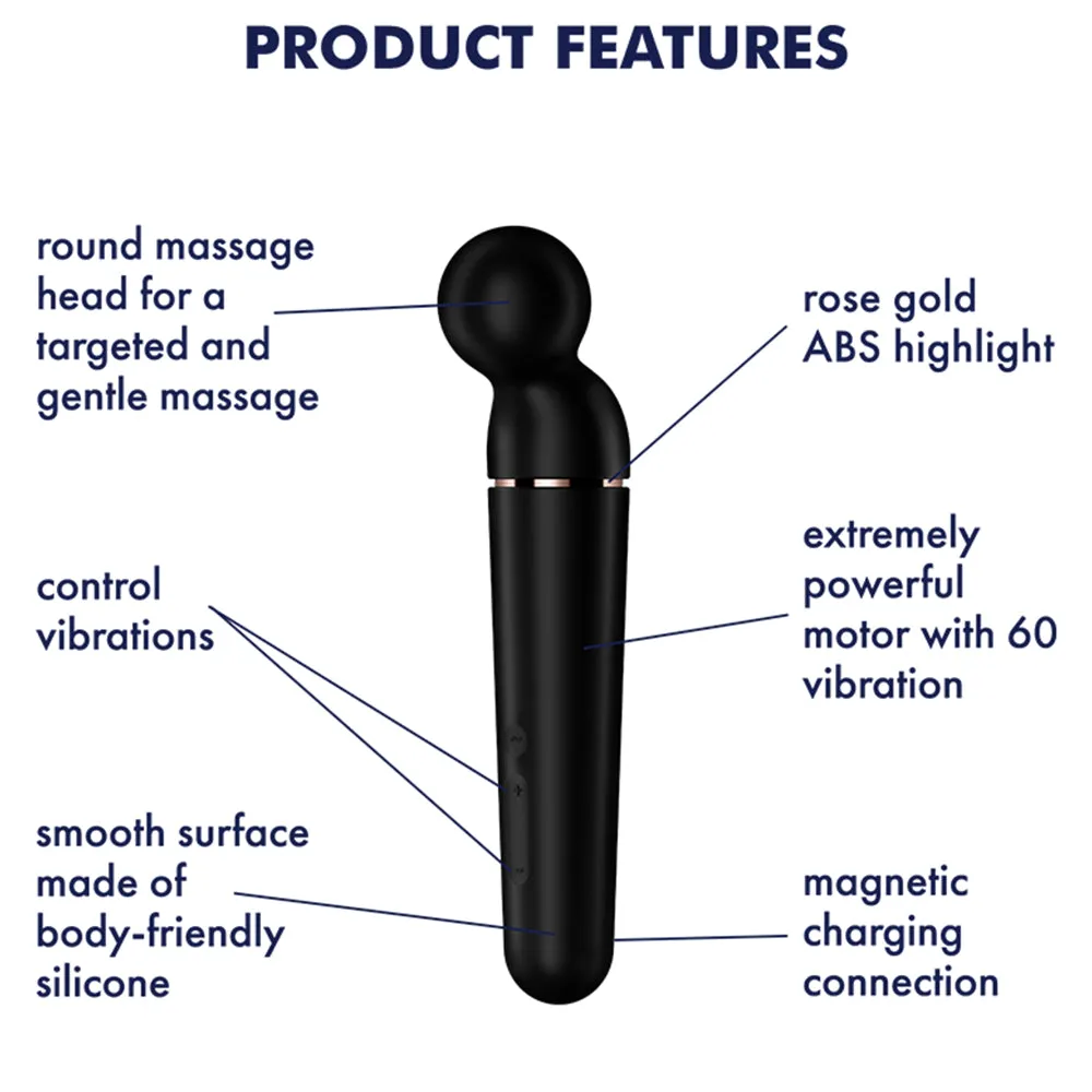 Satisfyer Planet Wand Clitoral Stimulator Body Massager Female Black Sex Toy