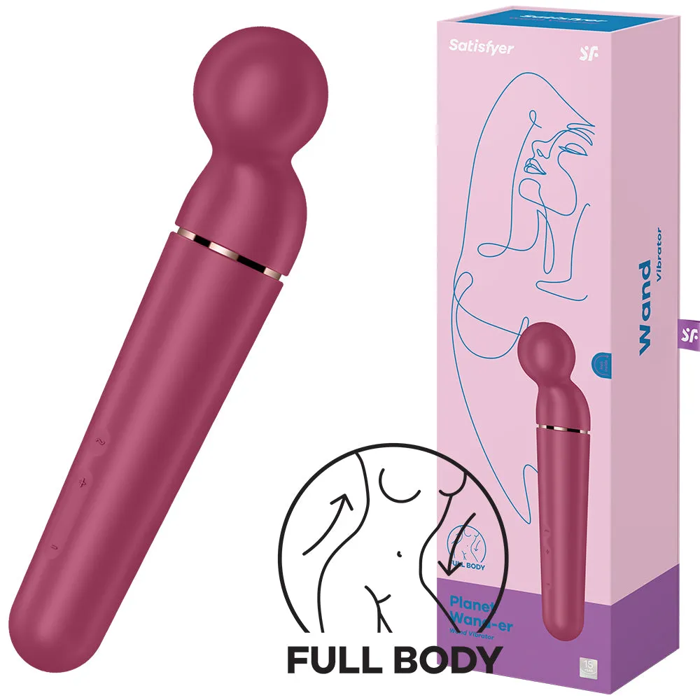 Satisfyer Planet Wand Clitoral Stimulator Body Massager Female Red Sex Toy