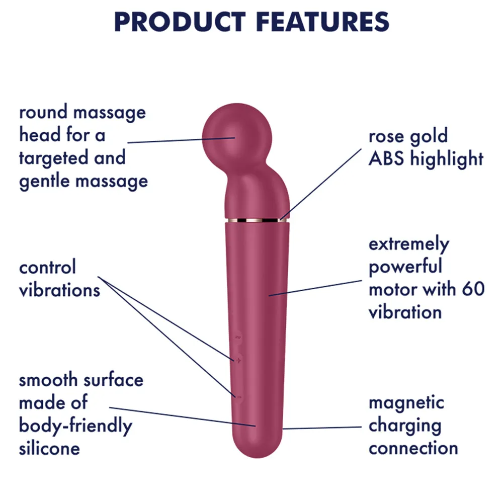 Satisfyer Planet Wand Clitoral Stimulator Body Massager Female Red Sex Toy