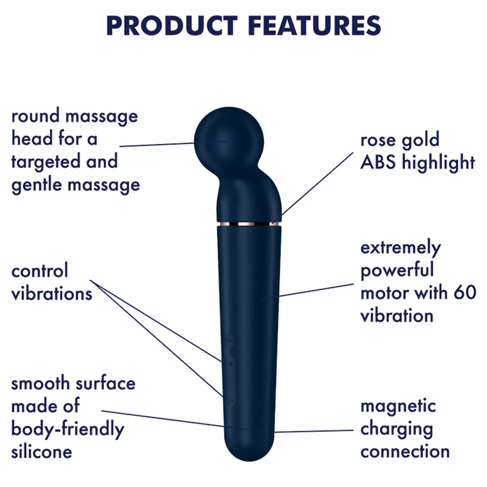 Satisfyer Planet Wand Clitoral Stimulator Body Massager Wand Blue Sex Toy