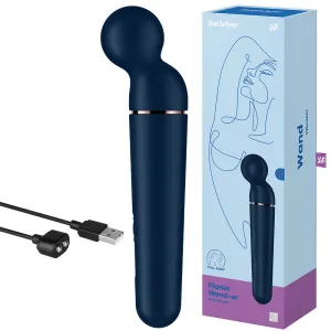 Satisfyer Planet Wand Clitoral Stimulator Body Massager Wand Blue Sex Toy