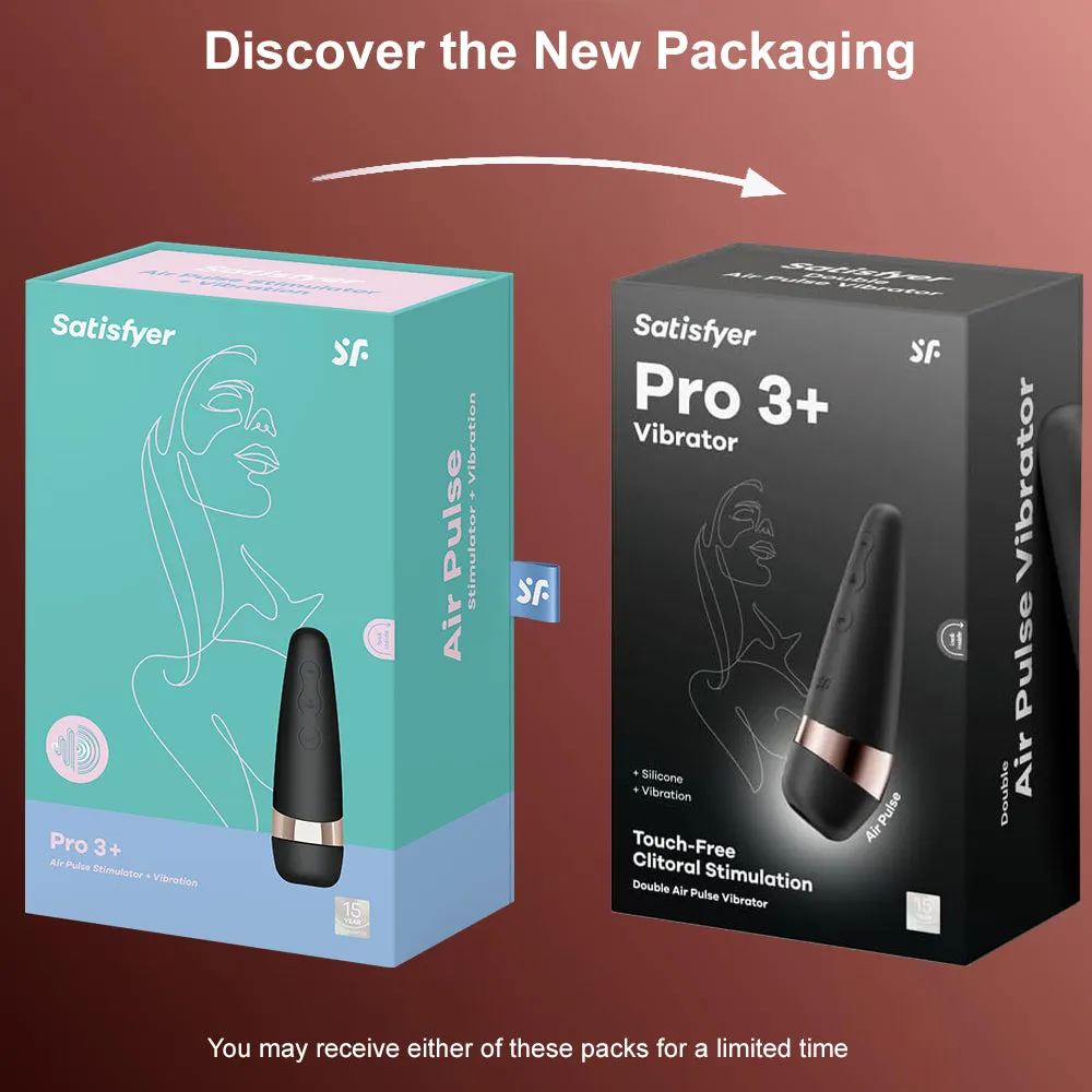 Satisfyer Pro 3  Plus Vibration Air Pulse Clitoral Stimulator 2-in-1  Vibrator