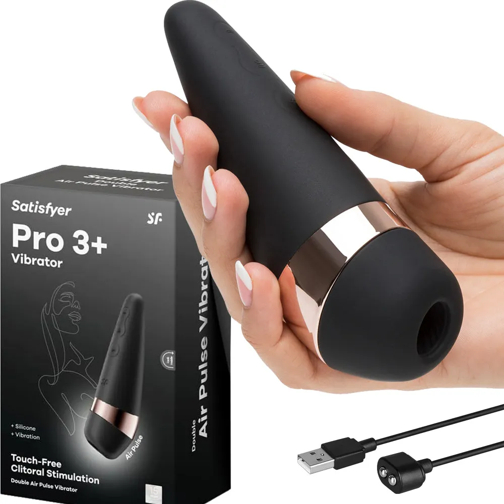Satisfyer Pro 3  Plus Vibration Air Pulse Clitoral Stimulator 2-in-1  Vibrator
