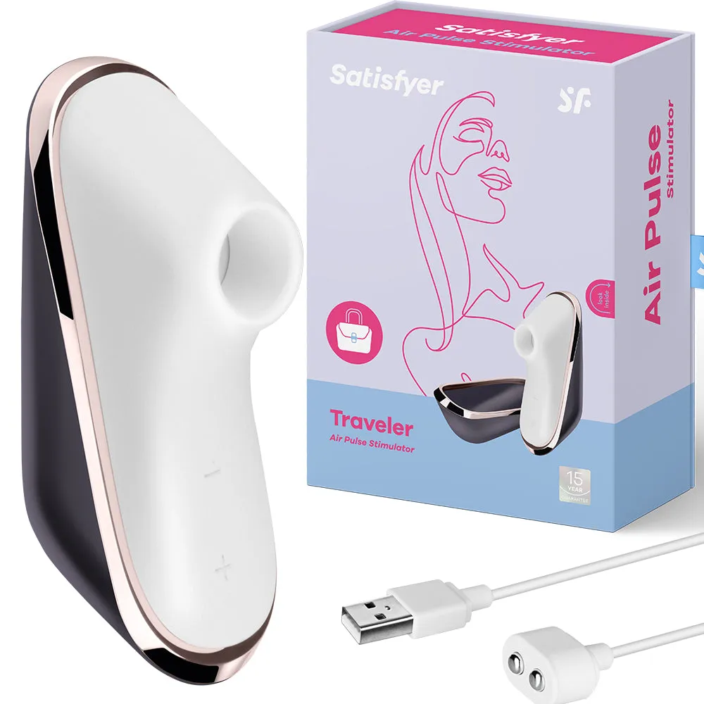 Satisfyer Traveler Air Pulse Clitoral Stimulator Vibrator