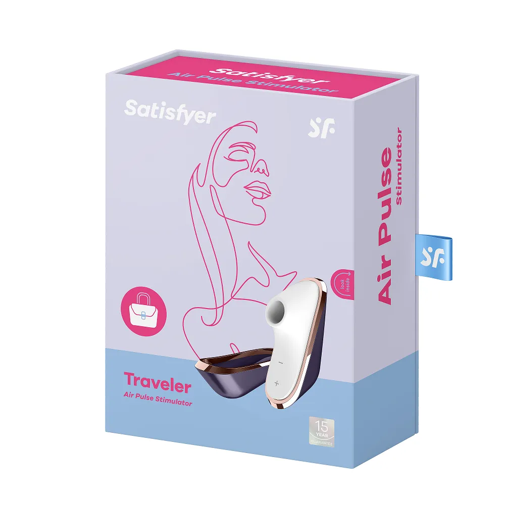 Satisfyer Traveler Air Pulse Clitoral Stimulator Vibrator