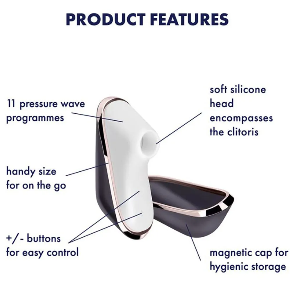 Satisfyer Traveler Air Pulse Clitoral Stimulator Vibrator