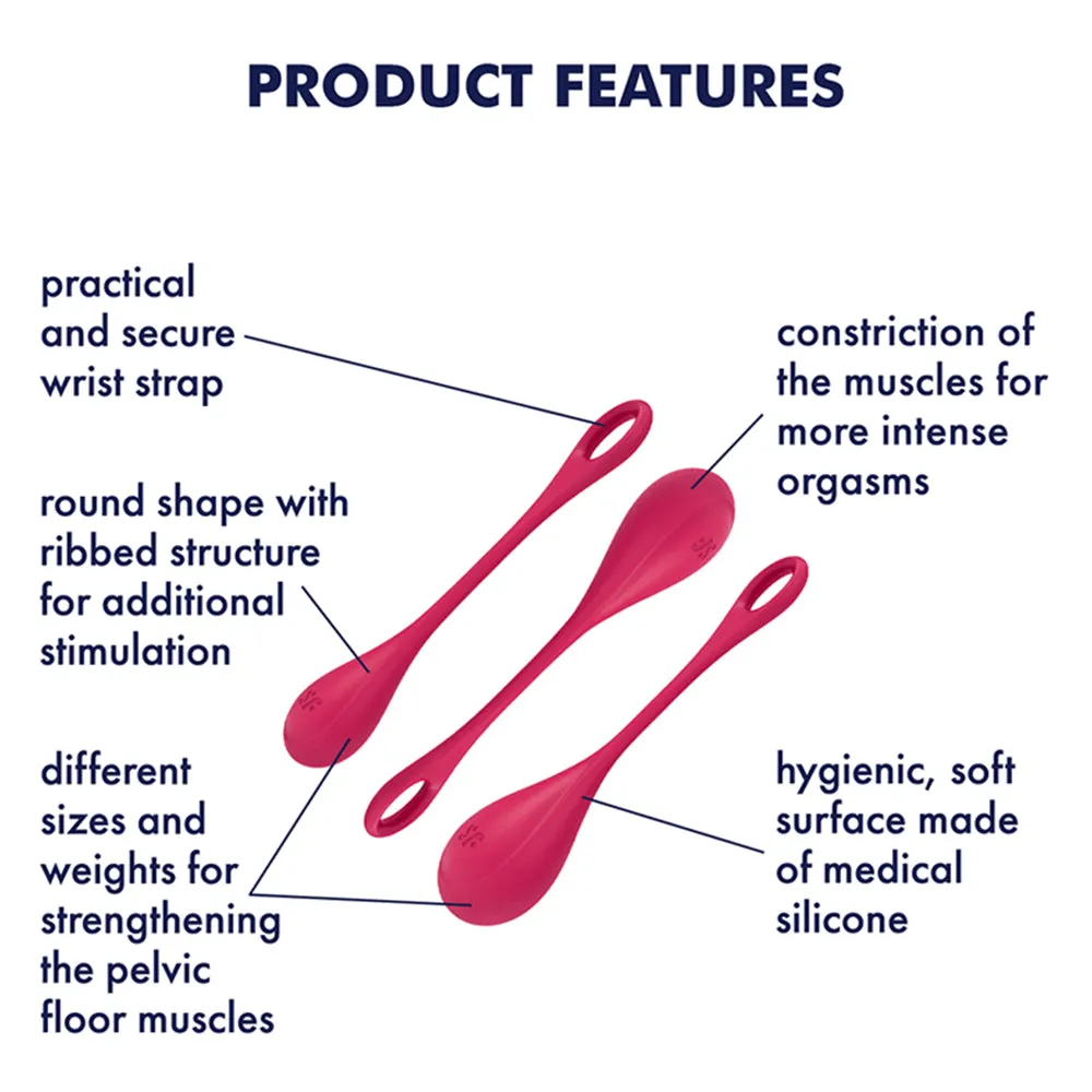 Satisfyer Yoni Weighted Power Kegel Balls Ben Wa Pelvic Floor Exerciser Sex Toy