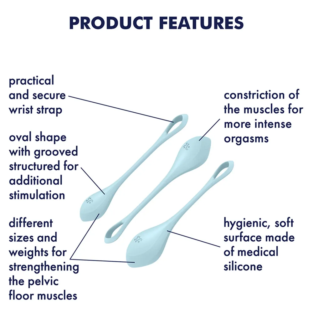 Satisfyer Yoni Weighted Power Kegel Balls Ben Wa Pelvic Floor Exerciser Sex Toy