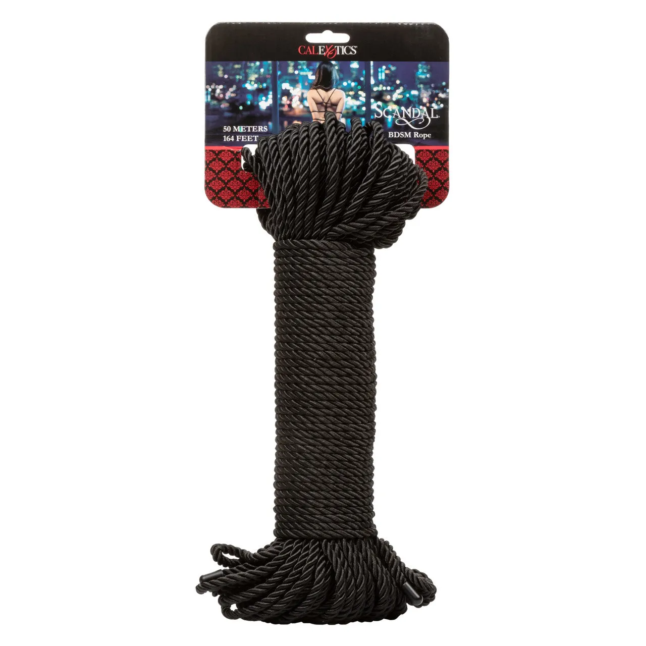Scandal BDSM Rope 164 50m Black Bondage Fetish Shibari Restraint