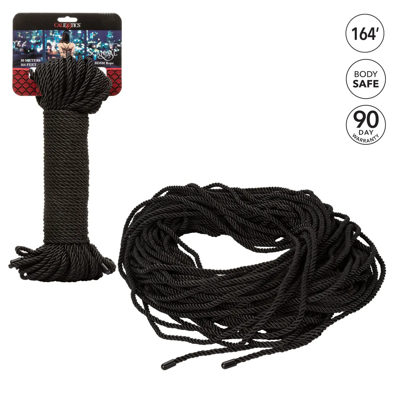 Scandal BDSM Rope 164 50m Black Bondage Fetish Shibari Restraint