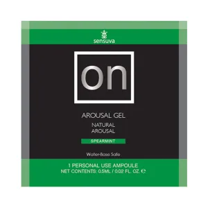 Sensuva On Arousal Gel Spearmint 6 Ml Single-use Packet
