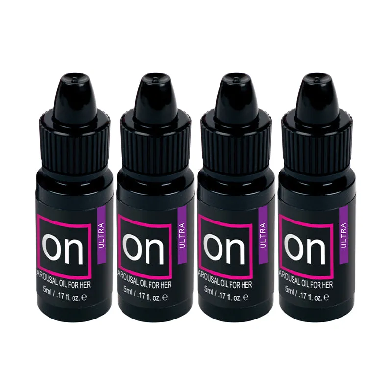 Sensuva ON Ultra Arousal Oil 4-Pack 5 ml Large Boxes