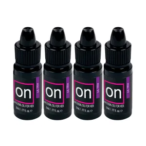 Sensuva ON Ultra Arousal Oil 4-Pack 5 ml Large Boxes