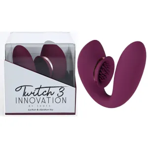 Shots Twitch 3 G-Spot Vibrator & Clitoral Suction Stimulator 2-in-1 Sex Toy Red