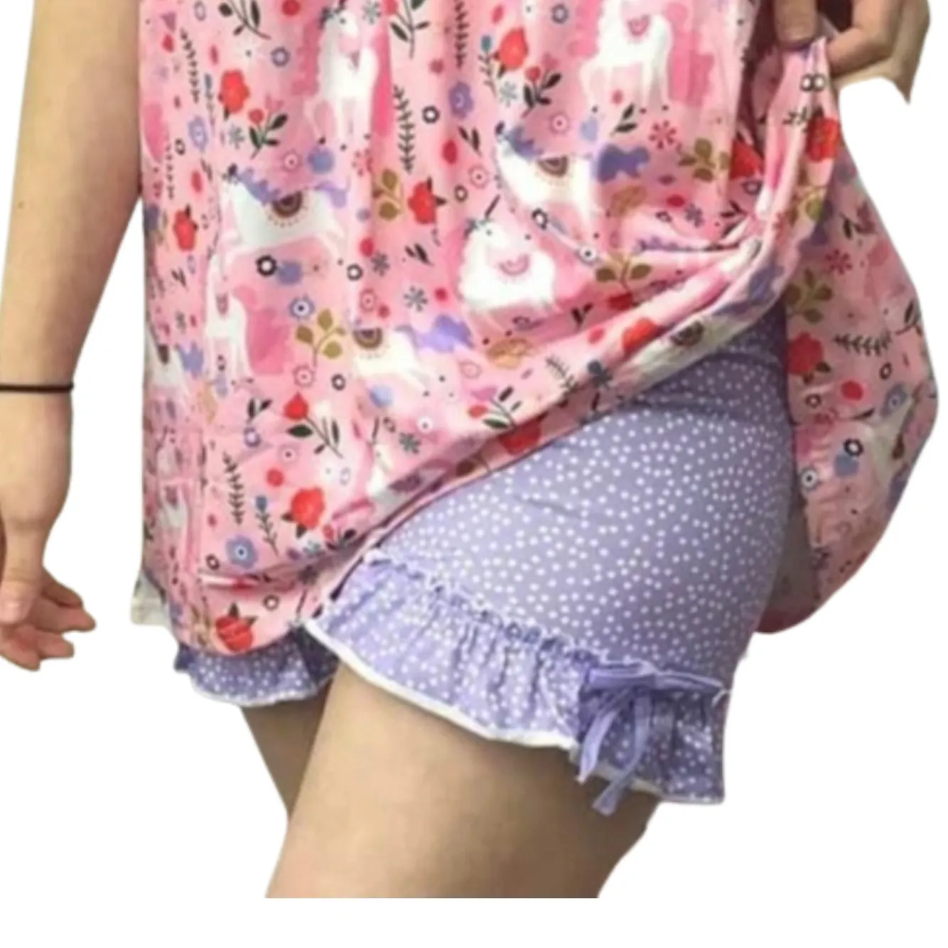 Unicorn Polka Dot Shorts XXS XS 3X ONLY