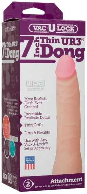 Vac-U-Lock Attachment - 7 Thin UR3 Dong White