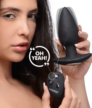 WHISPERZ VOICE ACTIVATED 10X VIBRATING BUTT PLUG W/ REMOTE