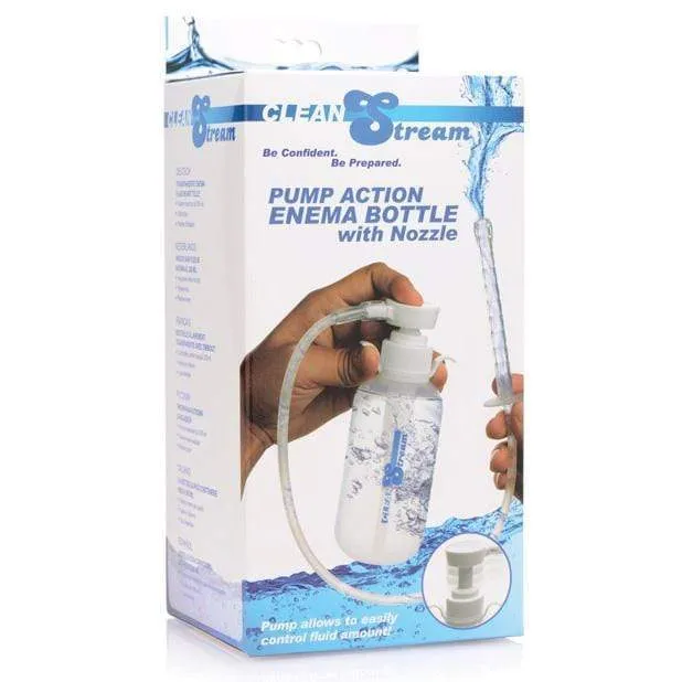 XR - Cleanstream Pump Action Enema Bottle with Nozzle (Clear)